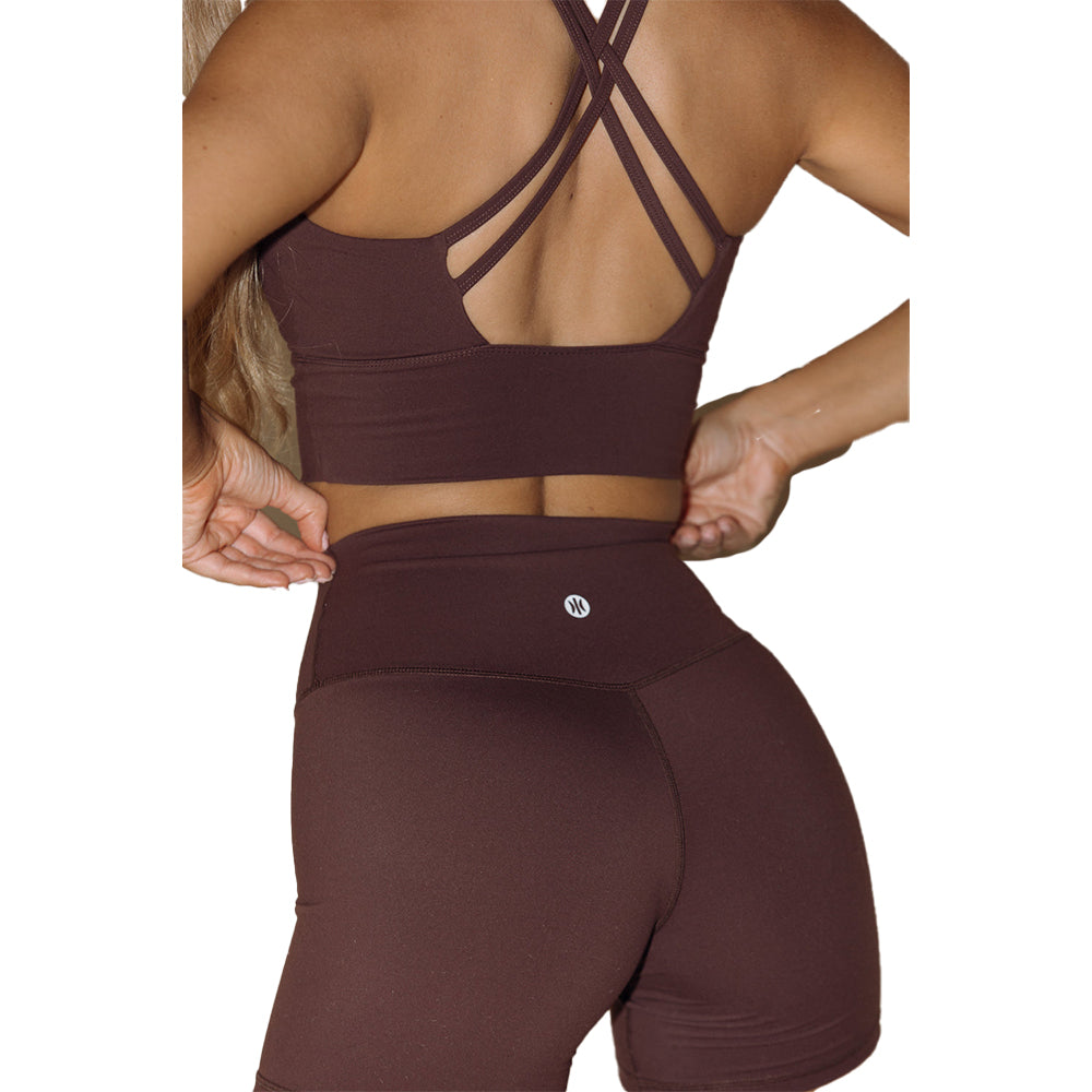 Astoria LUXE BALANCE Sports Crop - Espresso