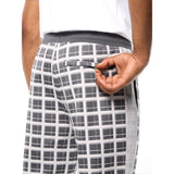 Sergio Tacchini Damarindo Check Track Pant - Quiet Grey
