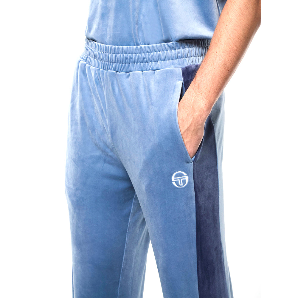 Sergio Tacchini Cielo Velour Track Pant - Faded Denim
