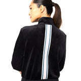 Sergio Tacchini Adele Velour Track Jacket - Black Beauty