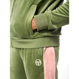 Sergio Tacchini Cielo Velour Track Jacket - Bronze Green