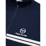Sergio Tacchini Arturo Mesh Track Jacket - Maritime Blue/ Quiet Gray