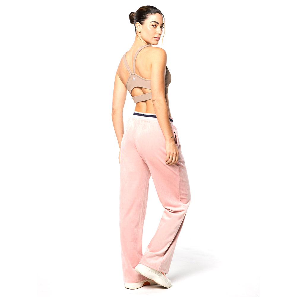 Sergio Tacchini Adele Velour Track Pant - Pale Mauve