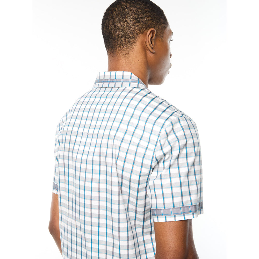 Sergio Tacchini Quadretto Cabana Shirt - Brilliant White
