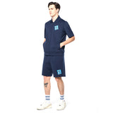 Sergio Tacchini Urso Short Sleeve Track Jacket - Maritime Blue