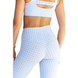 Astoria LUXE BALANCE Full Length Legging - Blue Gingham