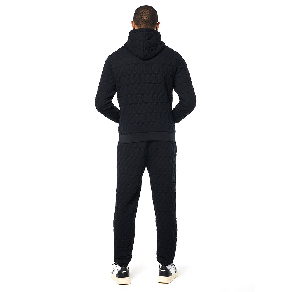 Sergio Tacchini Aversa Quilted Hoodie - Black Beauty