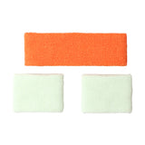 Osaka Sweatband Set | True Orange-Opal Green