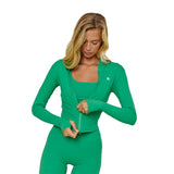 Astoria LUXE BALANCE Zip Up Jacket - Palm Green