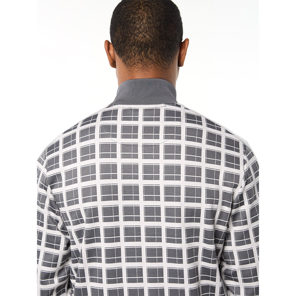 Sergio Tacchini Damarindo Check Track Jacket - Quiet Grey