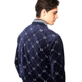 Sergio Tacchini Cosimo Velour Track Jacket - Maritime Blue