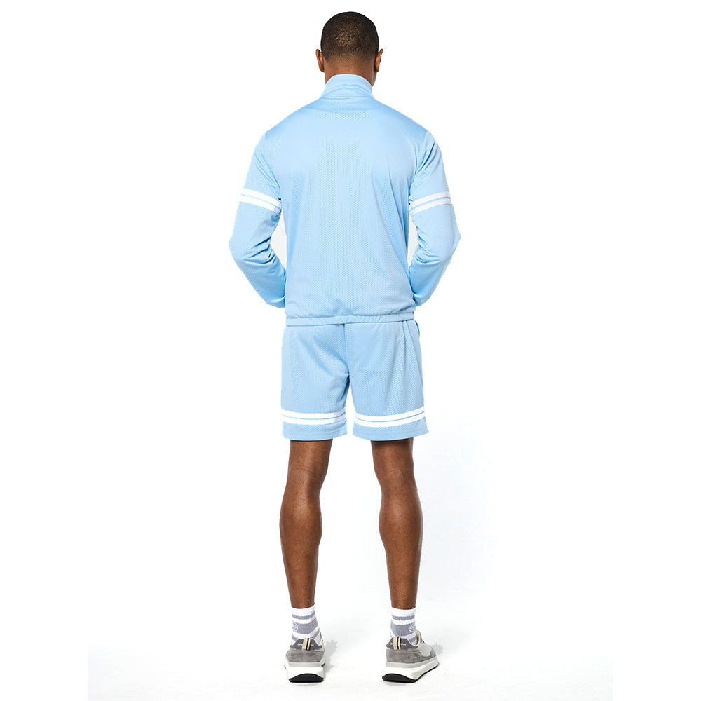 Sergio Tacchini Arturo Mesh Track Jacket - Dutch Canal/ White