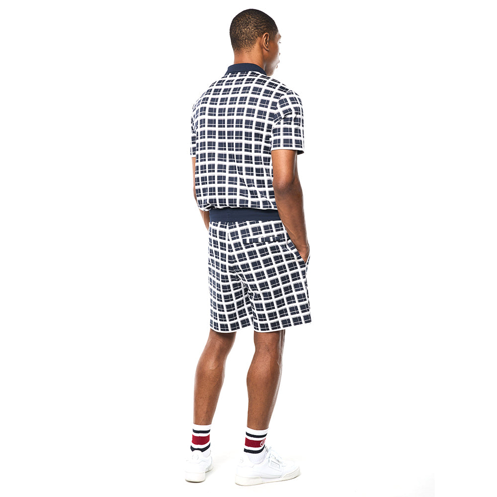 Sergio Tacchini Damarindo Check Short - Maritime Blue