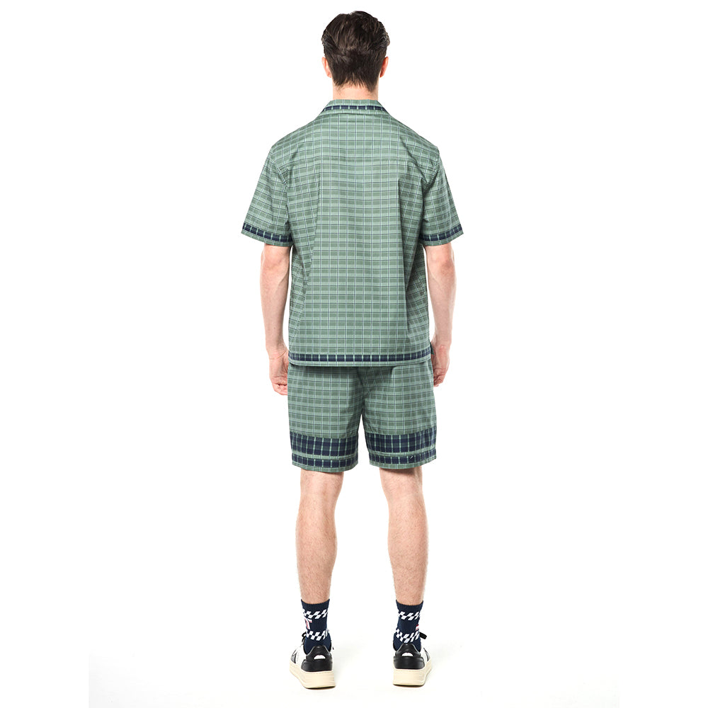 Sergio Tacchini Quadretto Cabana Shirt - Duck Green