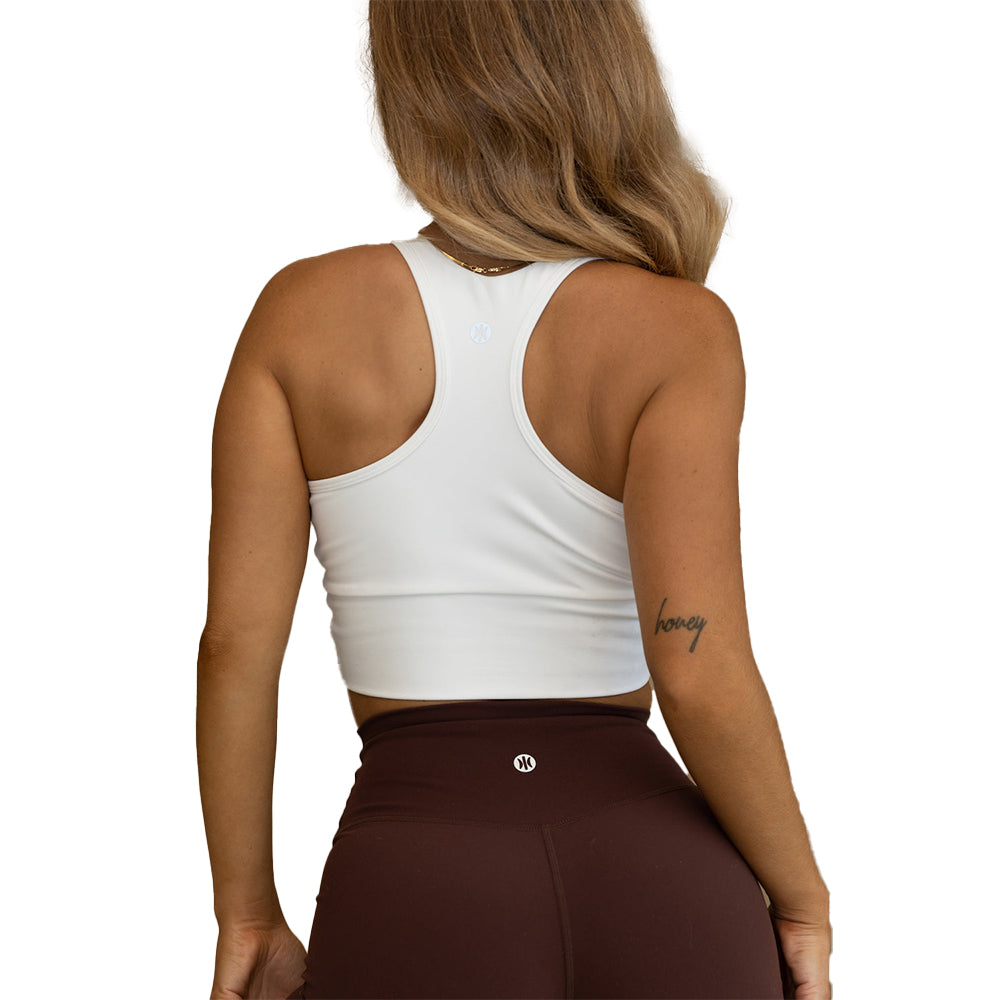 Astoria LIVE LUXE Front Crossed Crop - White
