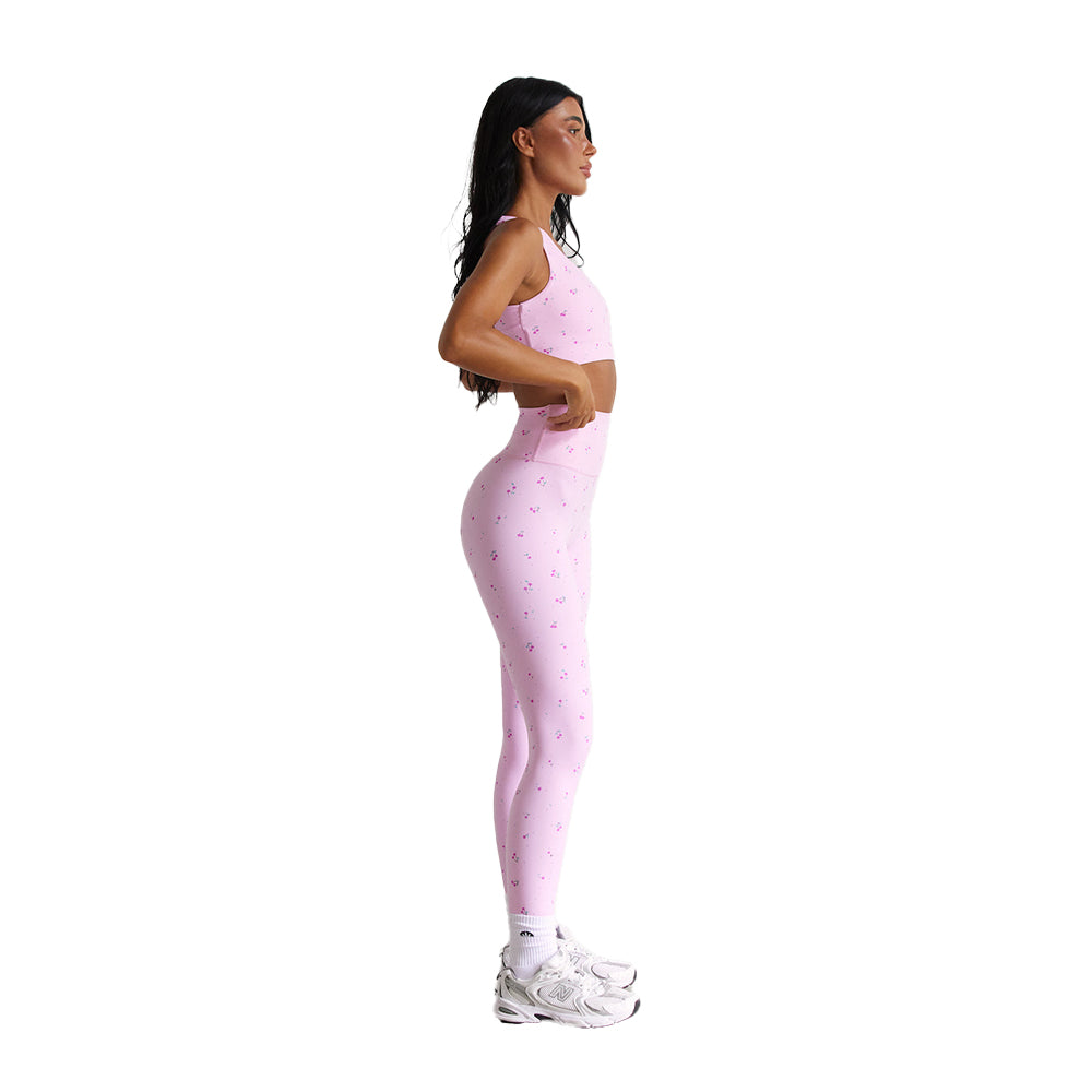 Astoria LUXE BLOSSOM Full Length Legging - Cherry