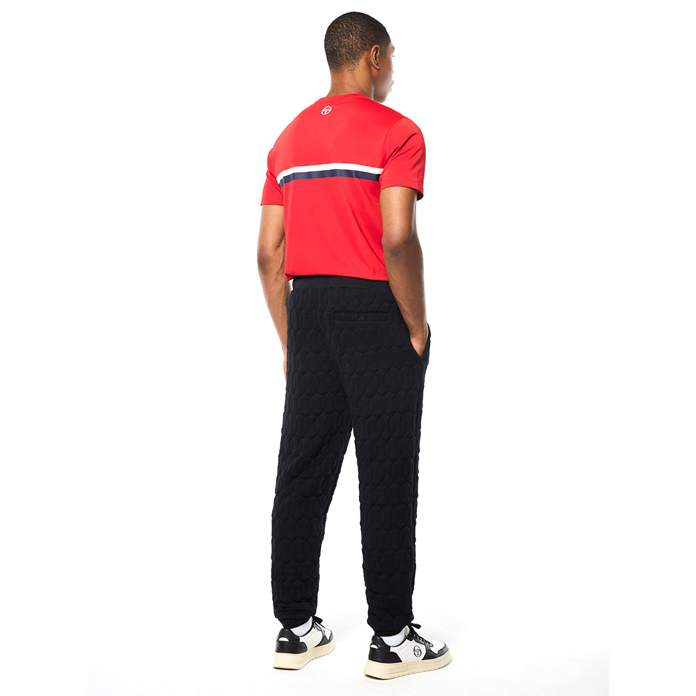 Sergio Tacchini Aversa Quilted Sweatpant - Black Beauty