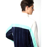 Sergio Tacchini Lazaro Velour Track Jacket - Maritime Blue