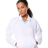 Sergio Tacchini Doni Long Sleeve Polo | Brilliant White