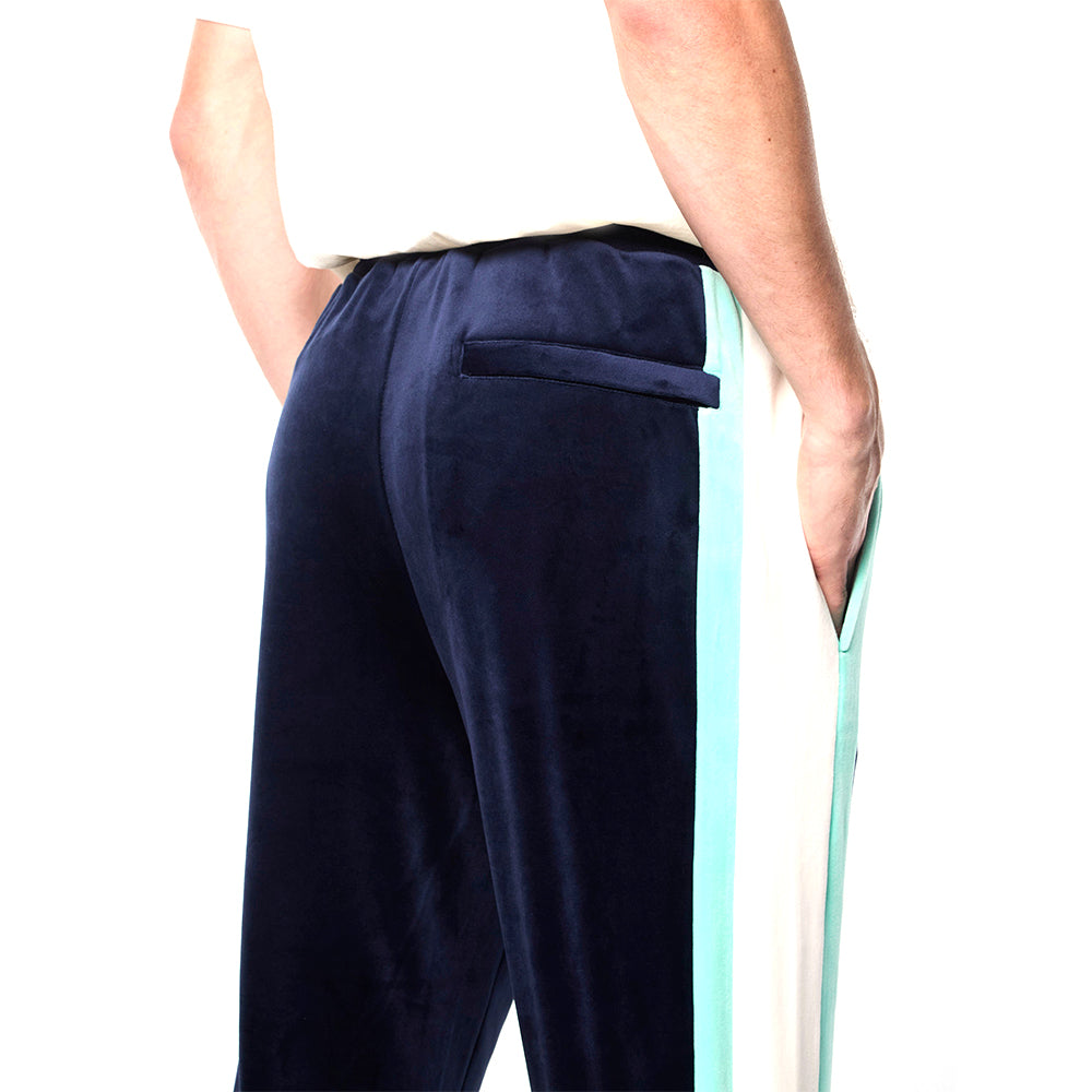 Sergio Tacchini Lazaro Velour Track Pant - Maritime Blue