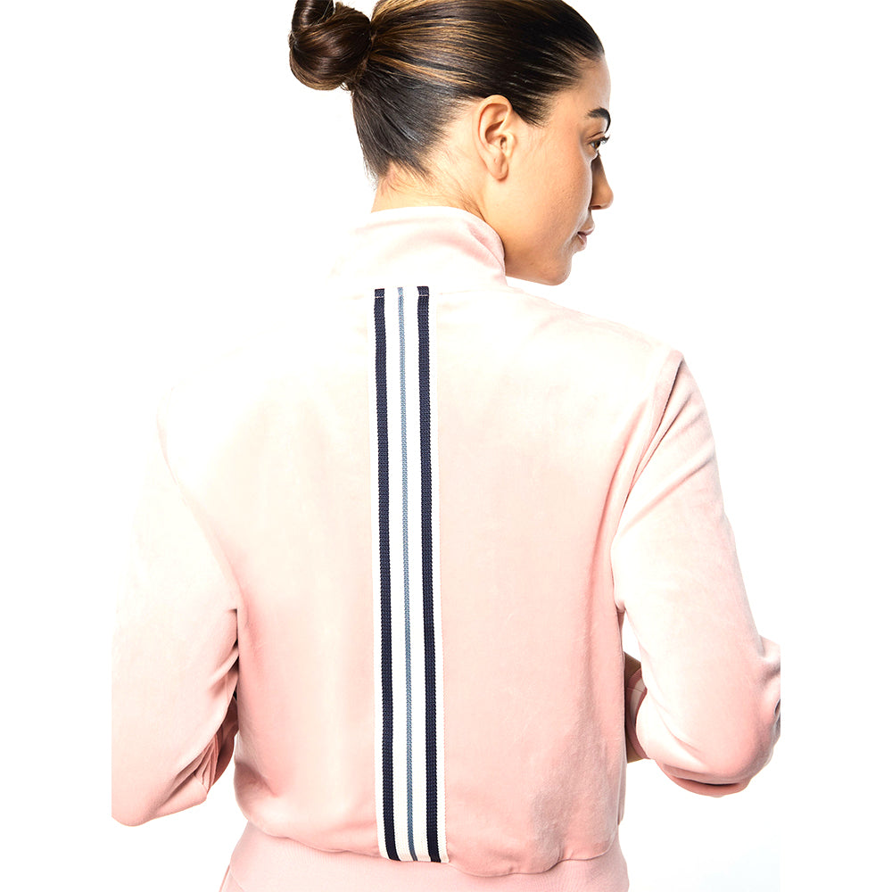 Sergio Tacchini Adele Velour Track Jacket - Pale Mauve