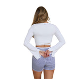Astoria LIVE LUXE Wrap Sleeved Crop - White