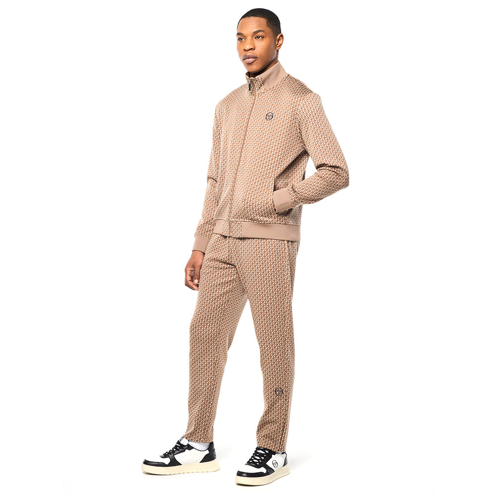 Sergio Tacchini Paolo Knit Track Jacket - Taupe Grey