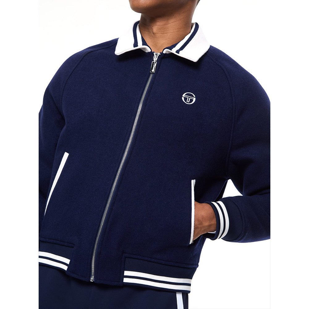 Sergio Tacchini Marco Varsity Jacket - Maritime Blue