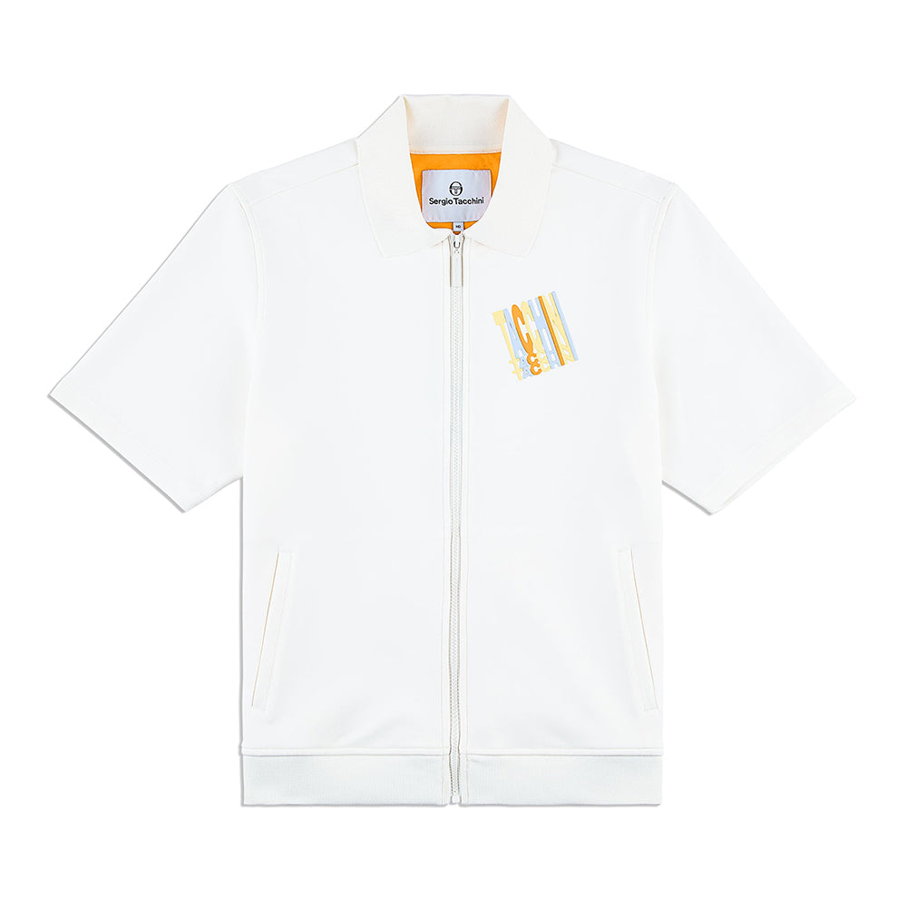 Sergio Tacchini Urso Short Sleeve Track Jacket - Gardenia