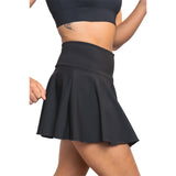 Urban Court - High-Rise Performance Skirt Palm Shade Black
