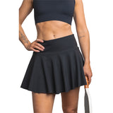 Urban Court - High-Rise Performance Skirt Palm Shade Black