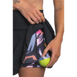 Urban Court - High-Rise Performance Skirt Palm Shade Black