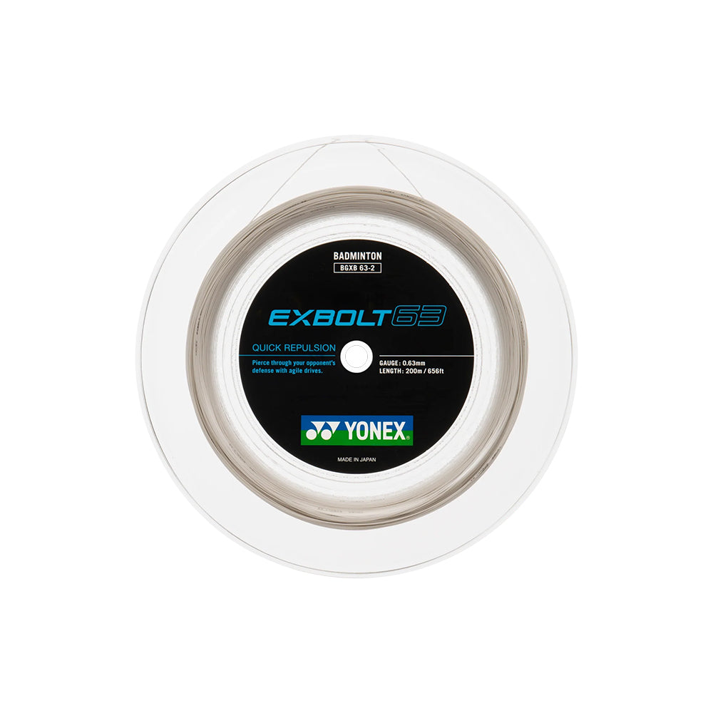 Yonex Badminton String Exbolt 63 - 10m Set & 200m Reel