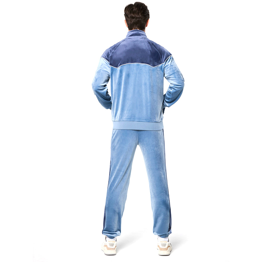 Sergio Tacchini Cielo Velour Track Jacket - Faded Denim