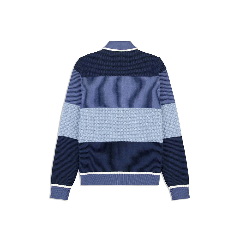 Sergio Tacchini Enzo Striped Track Jacket - Faded Denim