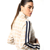 Sergio Tacchini Women's Damarindo Check Track Jacket - Humus