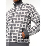Sergio Tacchini Damarindo Check Track Jacket - Quiet Grey