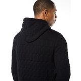 Sergio Tacchini Aversa Quilted Hoodie - Black Beauty