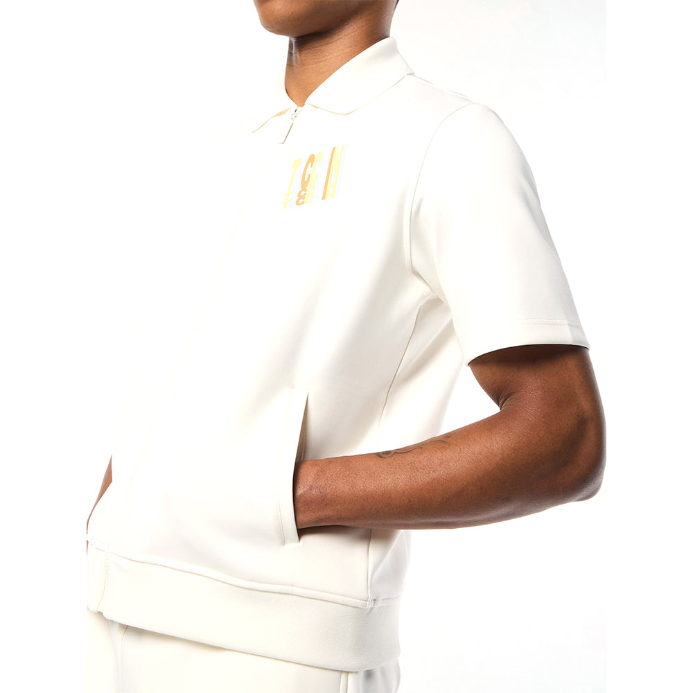 Sergio Tacchini Urso Short Sleeve Track Jacket - Gardenia