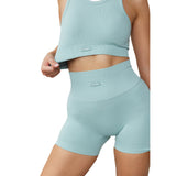 Astoria CONTOUR Ribbed Seamless Sports Crop - Seafoam