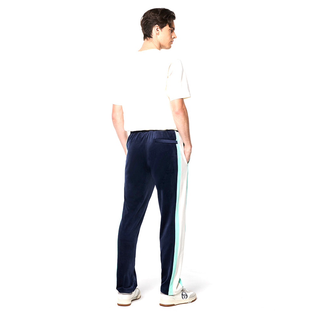 Sergio Tacchini Lazaro Velour Track Pant - Maritime Blue