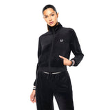 Sergio Tacchini Adele Velour Track Jacket - Black Beauty