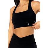 Astoria LIVE LUXE Square Neck Crop - Black