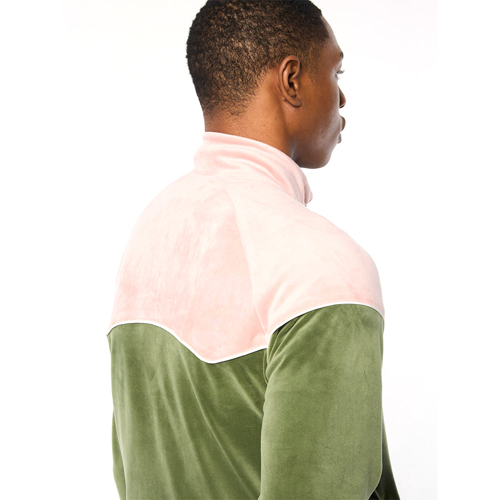 Sergio Tacchini Cielo Velour Track Jacket - Bronze Green