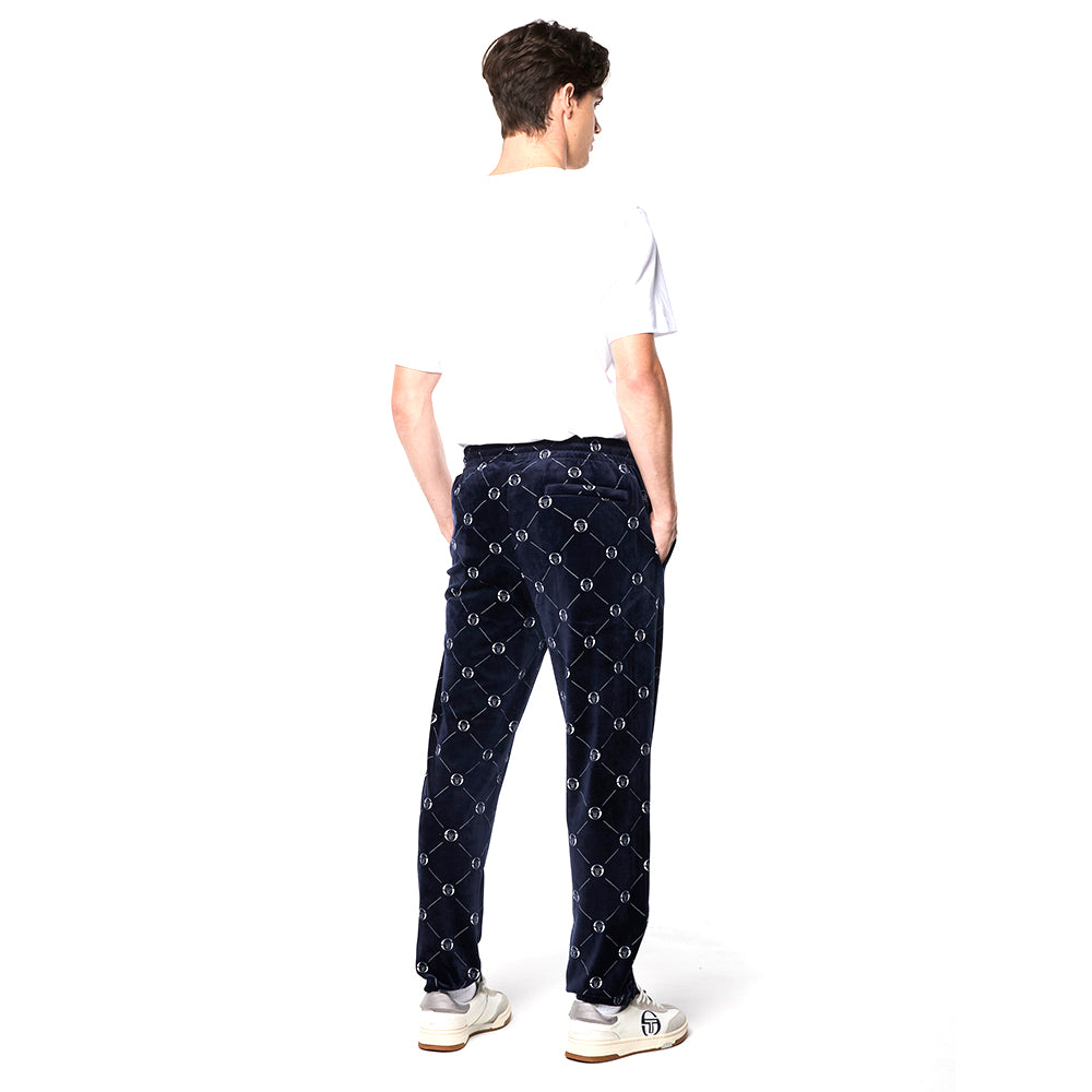Sergio Tacchini Cosimo Velour Track Pant - Maritime Blue
