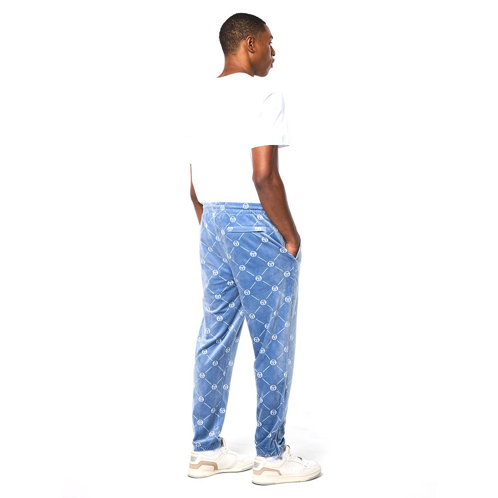 Sergio Tacchini Cosimo Velour Track Pant - Faded Denim