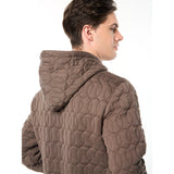 Sergio Tacchini Aversa Quilted Hoodie - Morel