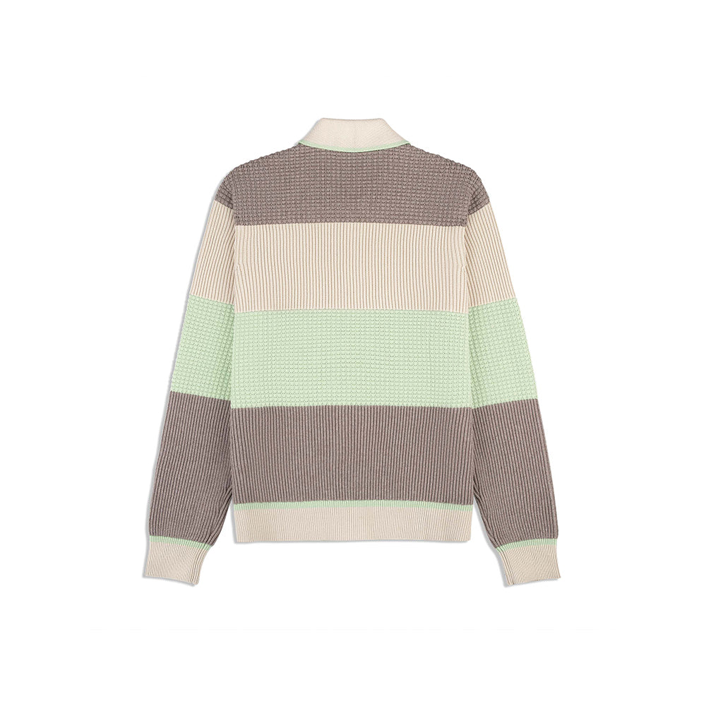 Sergio Tacchini Enzo Striped Track Jacket - Taupe Grey