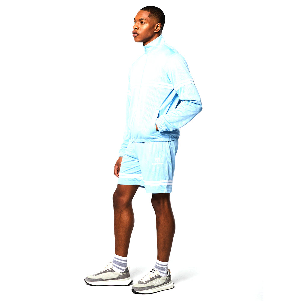 Sergio Tacchini Arturo Mesh Track Jacket - Dutch Canal/ White