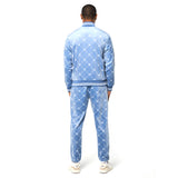 Sergio Tacchini Cosimo Velour Track Jacket - Faded Denim
